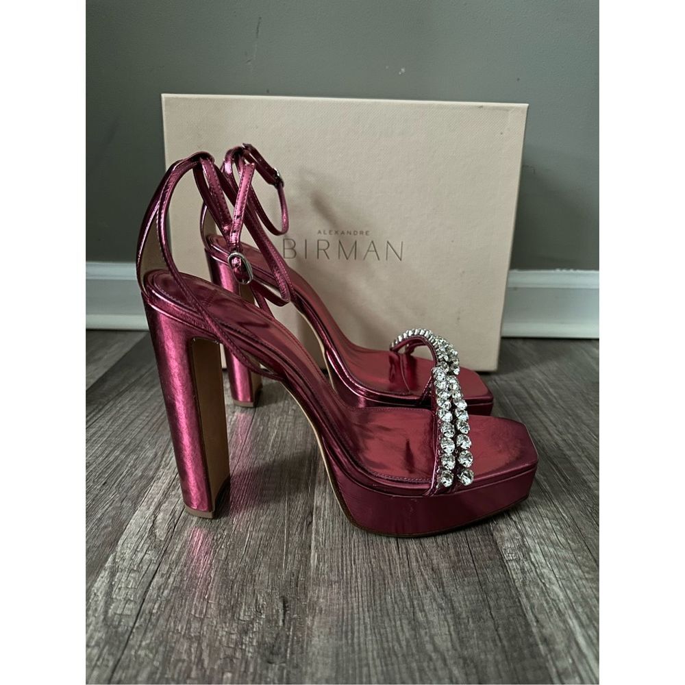 Alexandre Birman Lenny Crystal-Embellished Platform Sandals Size EU 40.5 $725 - Picture 5 of 9